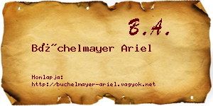 Büchelmayer Ariel névjegykártya